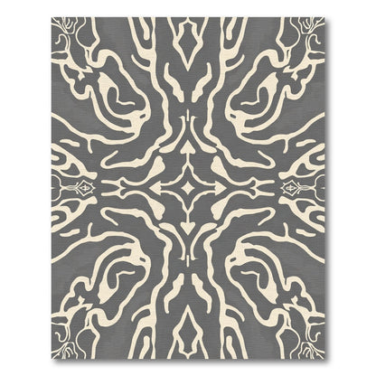 Stone Beige Organic Flowing Abstract Rug