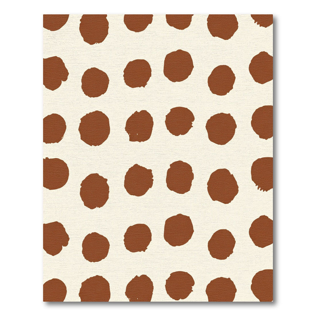 Brown Polka Dot Field Rug