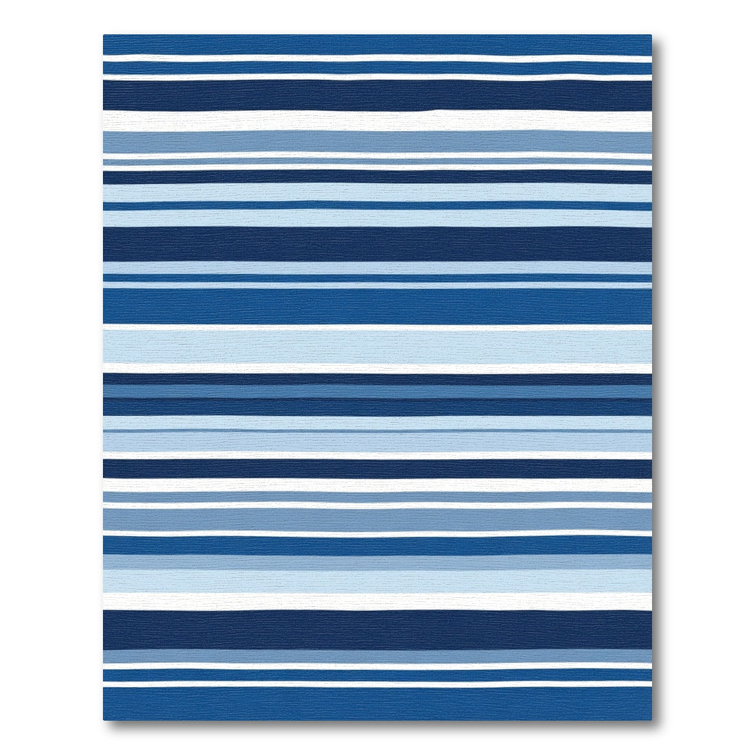 Oceanic Blue Tonal Stripe Rug
