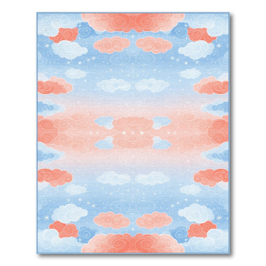 Dreamy Cloud Sky Kids Rug