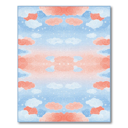 Dreamy Cloud Sky Kids Rug