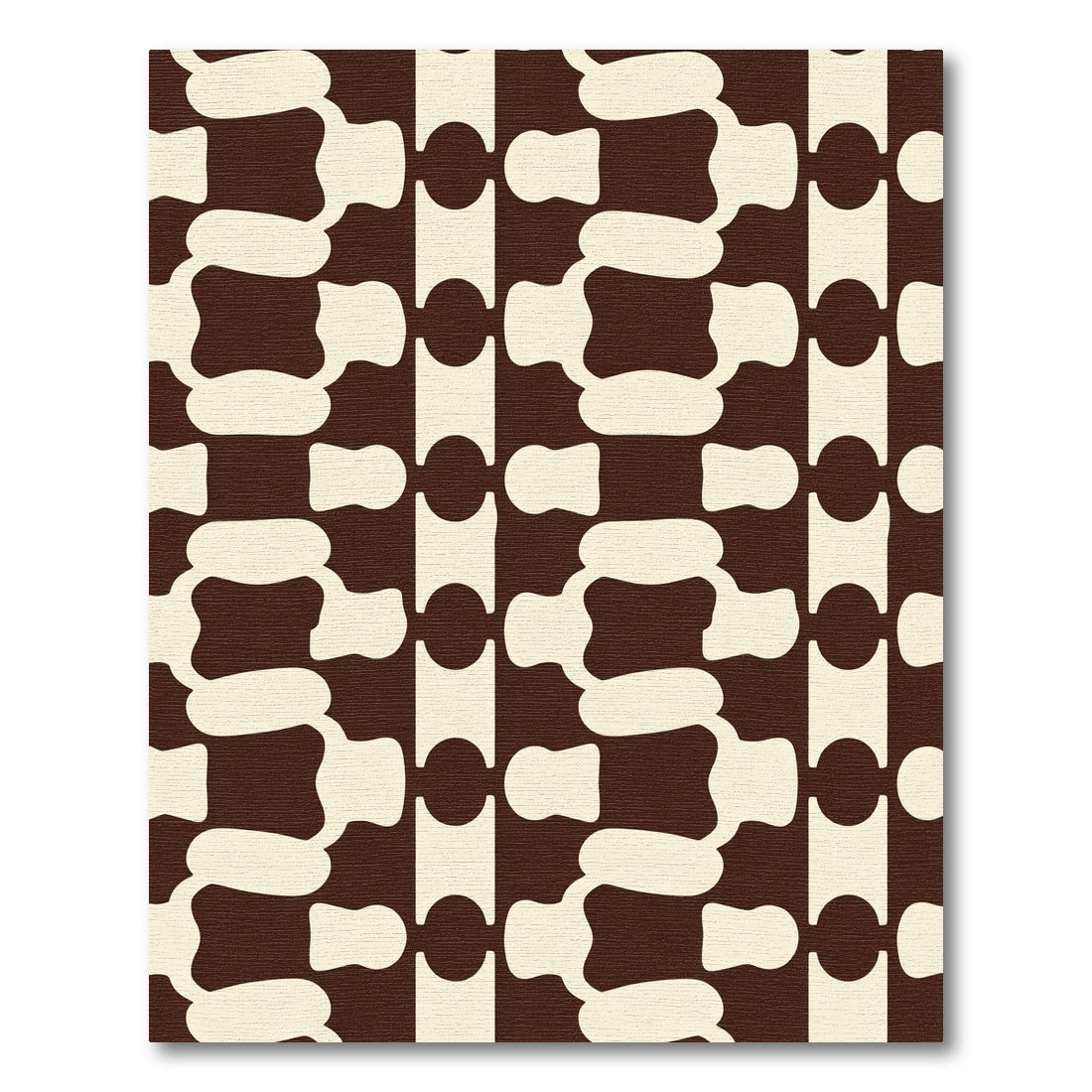 Chocolate Vanilla Organic Stripe Rug