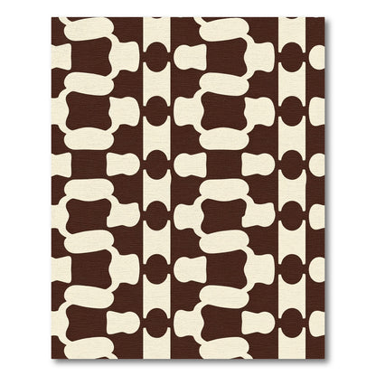 Chocolate Vanilla Organic Stripe Rug