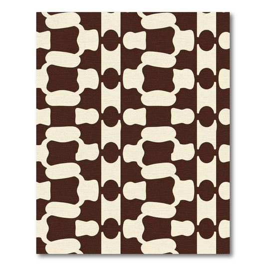Chocolate Vanilla Organic Stripe Rug