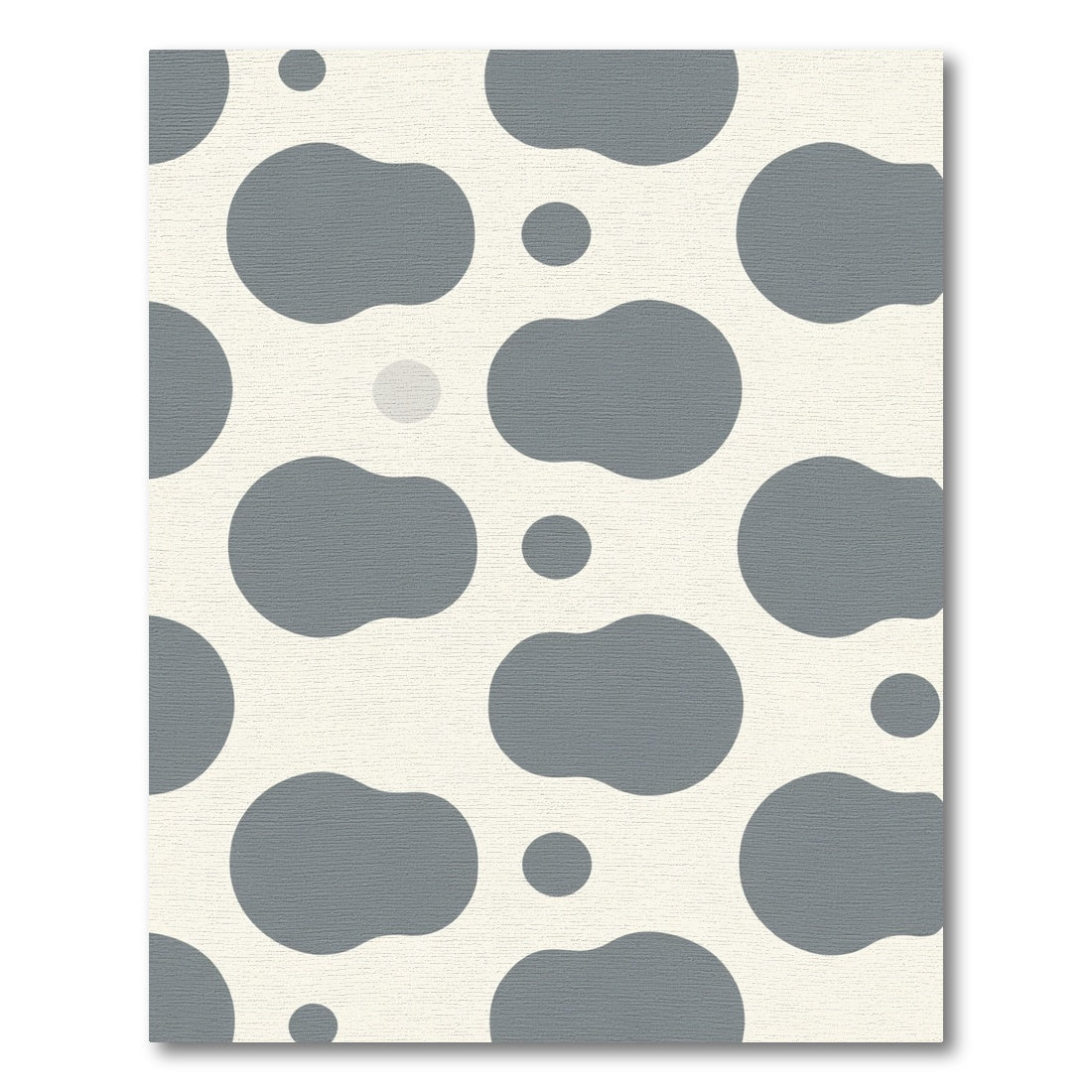 Gray Daubs Cream Spots Rug