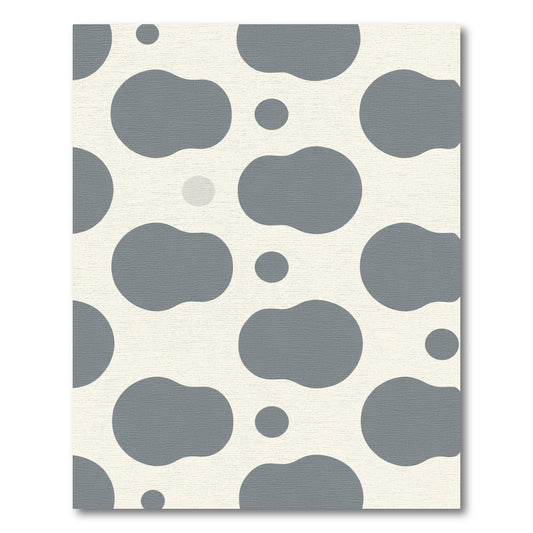 Gray Daubs Cream Spots Rug