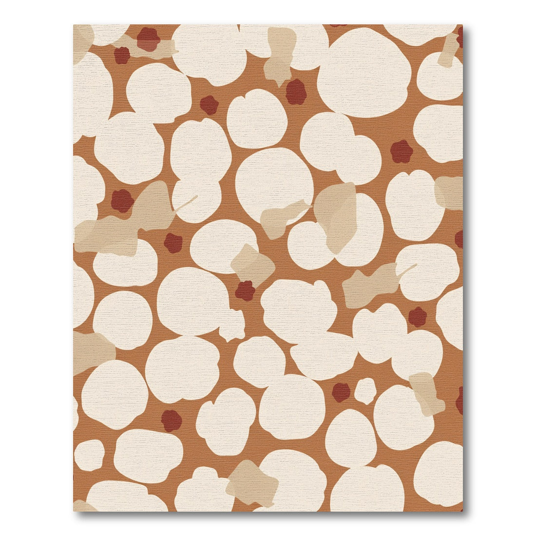 Terracotta Organic Pebble Composition Rug