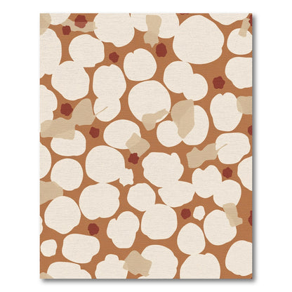 Terracotta Organic Pebble Composition Rug