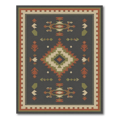 Heritage Tribal Grey Area Rug