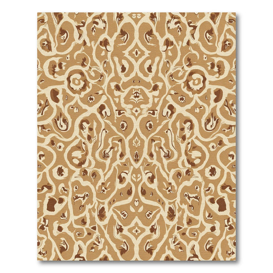 Ambient Earth Tone Arabesque Rug