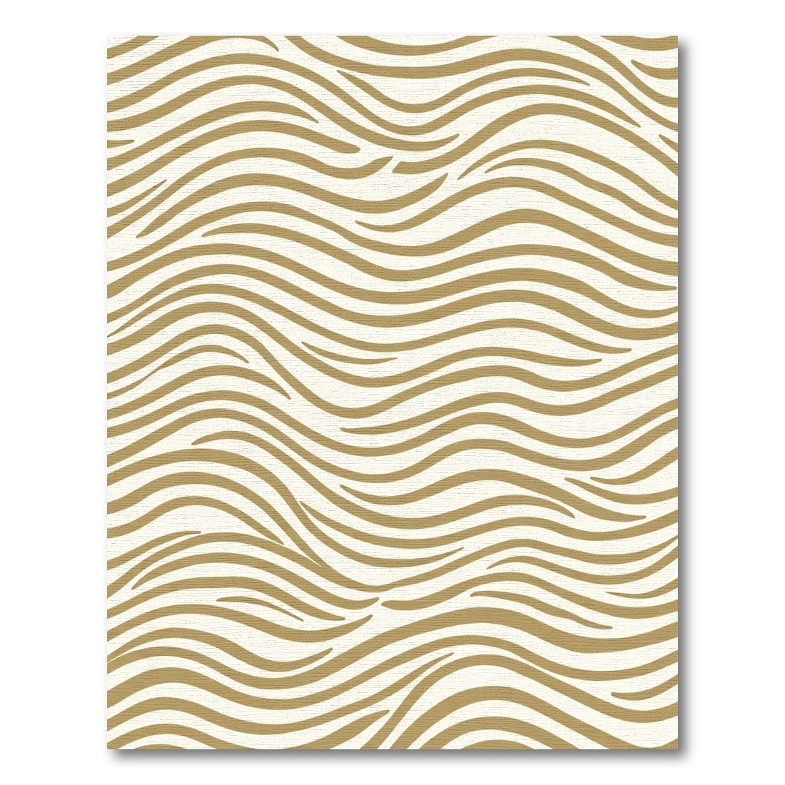 Golden Wave Abstract Rug