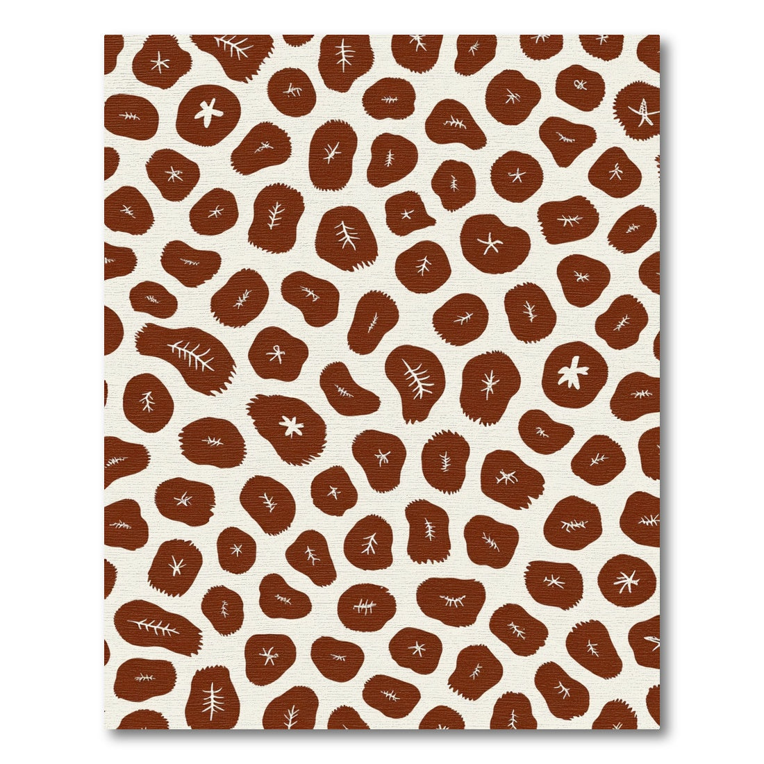 Brown Tree Trunk Slice Scatter Rug