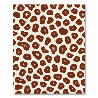 Brown Tree Trunk Slice Scatter Rug