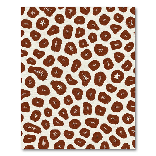 Brown Tree Trunk Slice Scatter Rug