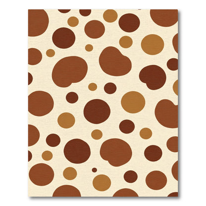 Earthy Polka Dot Scatter Rug