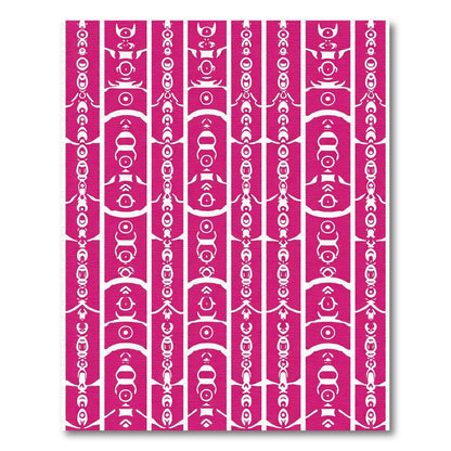 Hot Pink Tribal Column Rug