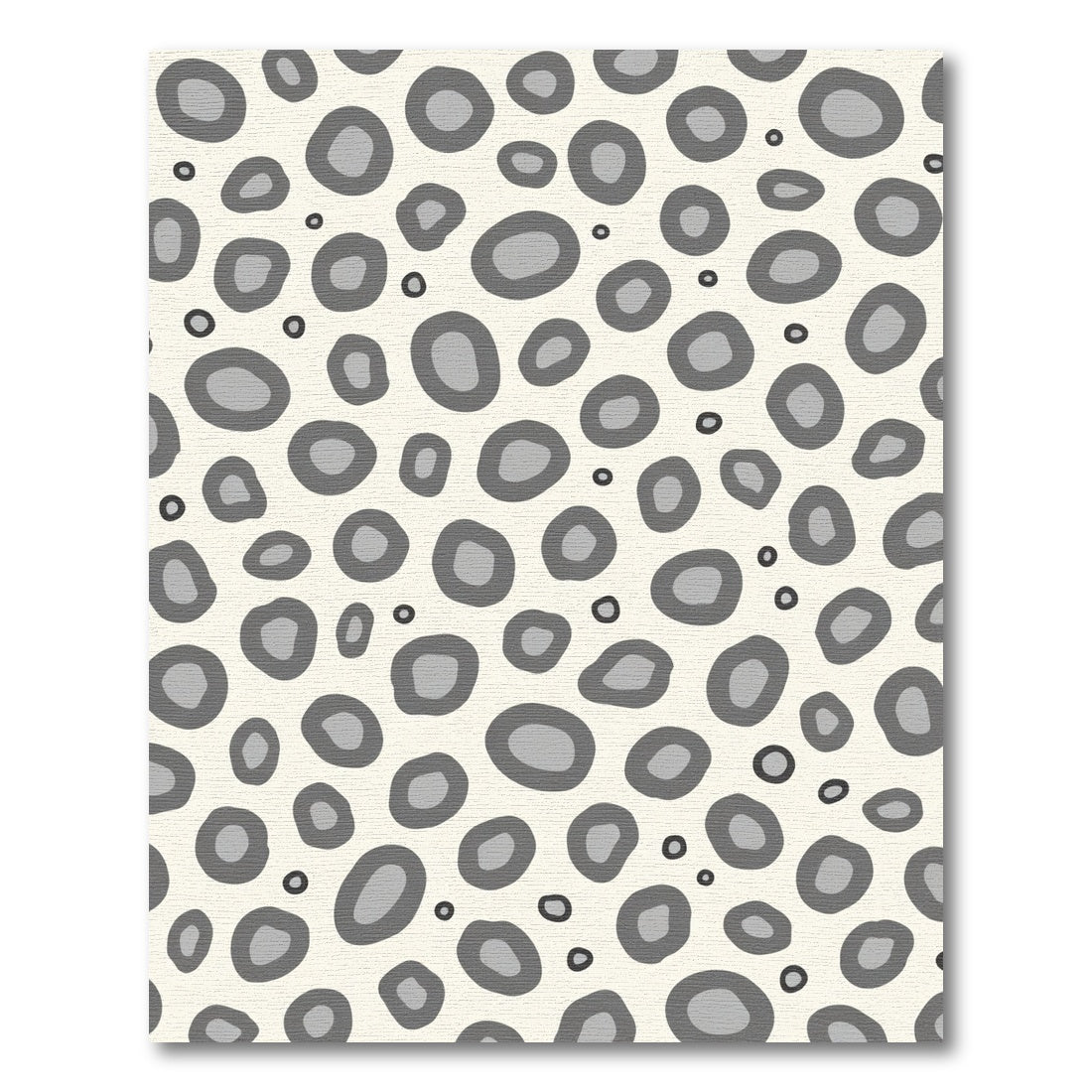 Modern Gray Pebble Scatter Rug