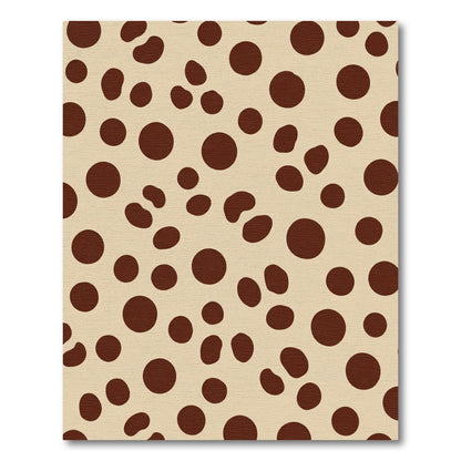 Brown Polka Dot Sprinkle Rug