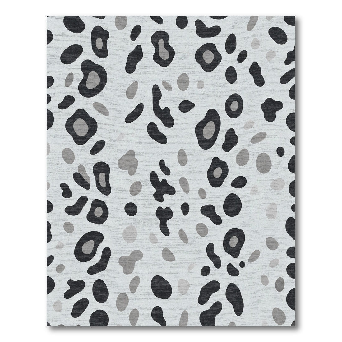 Monochrome Spotted Animal Print Rug