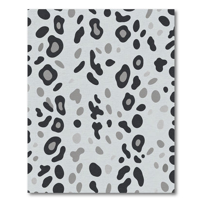 Monochrome Spotted Animal Print Rug