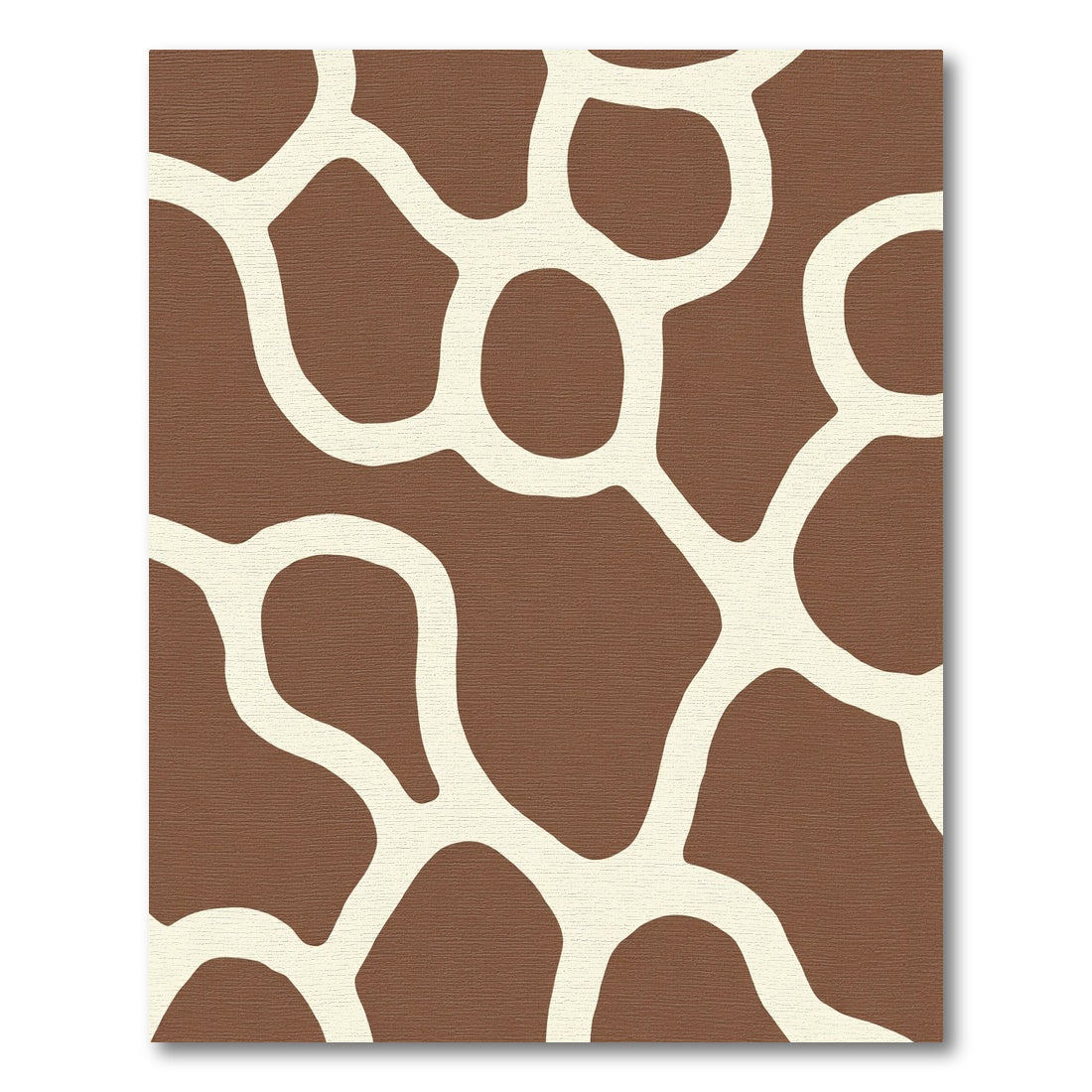 Brown Cream Organic Giraffe Spot Rug