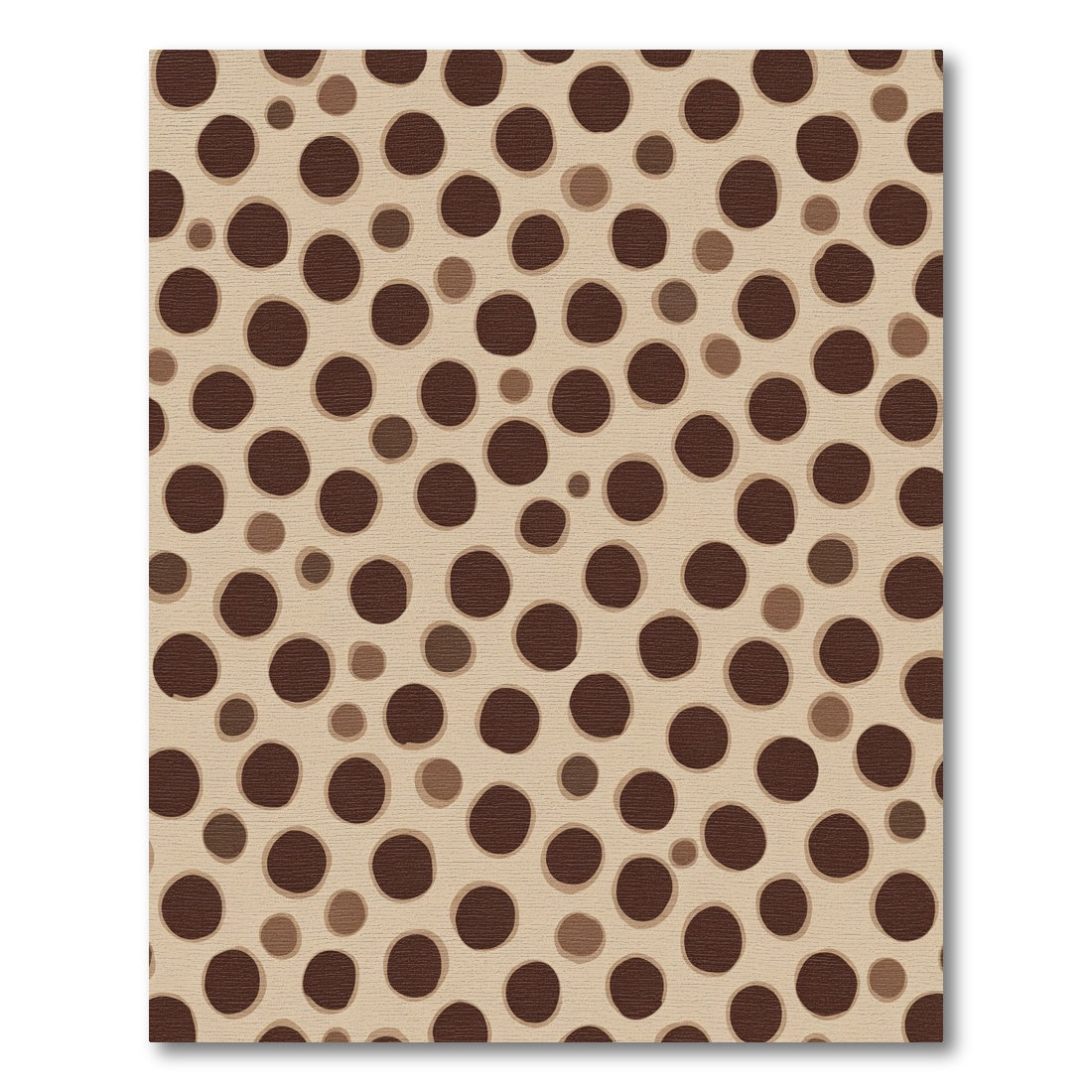 Brown Polka Dot Pattern Rug