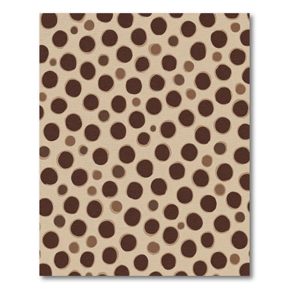 Brown Polka Dot Pattern Rug
