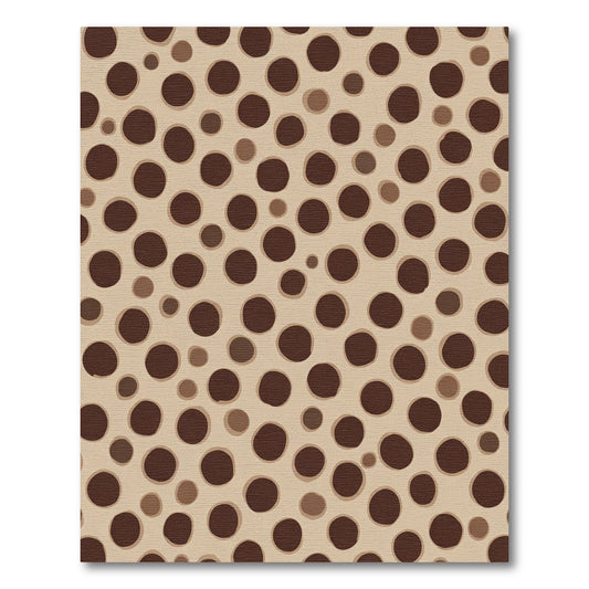 Brown Polka Dot Pattern Rug