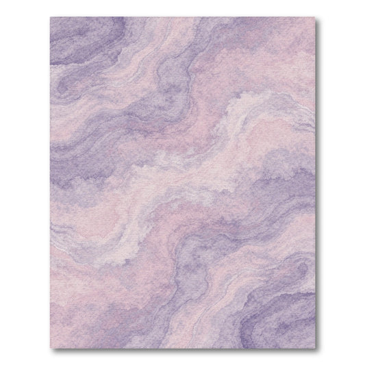 Purple Marble Swirl Washable Area Rug