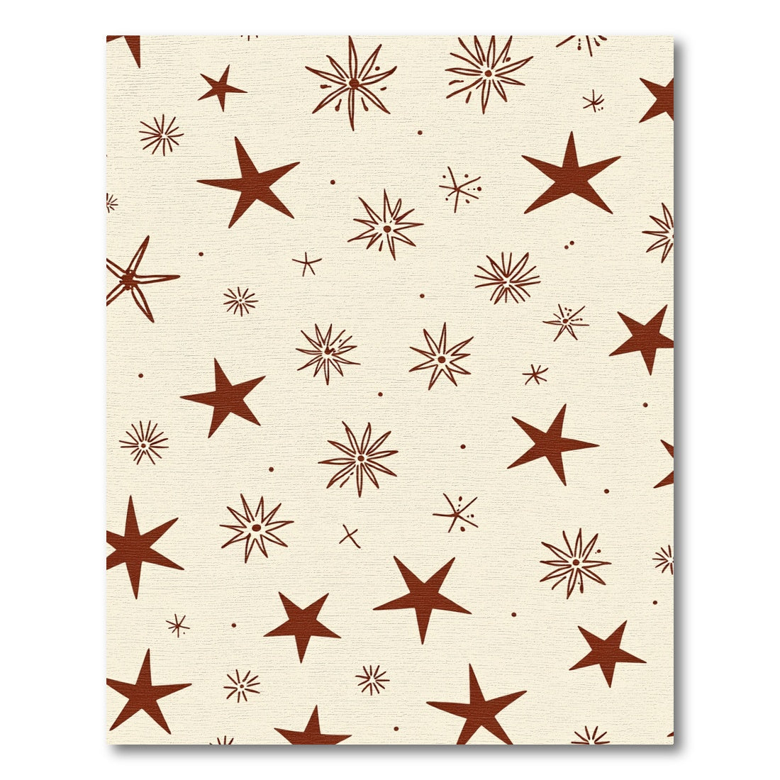 Cream Colored Stellar Sparkle Star Rug