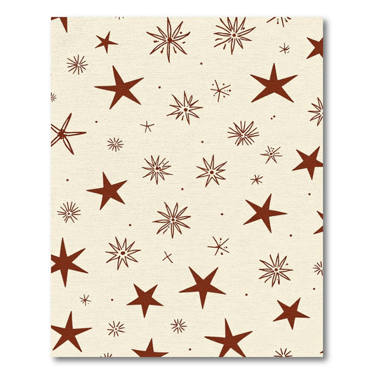 Cream Colored Stellar Sparkle Star Rug