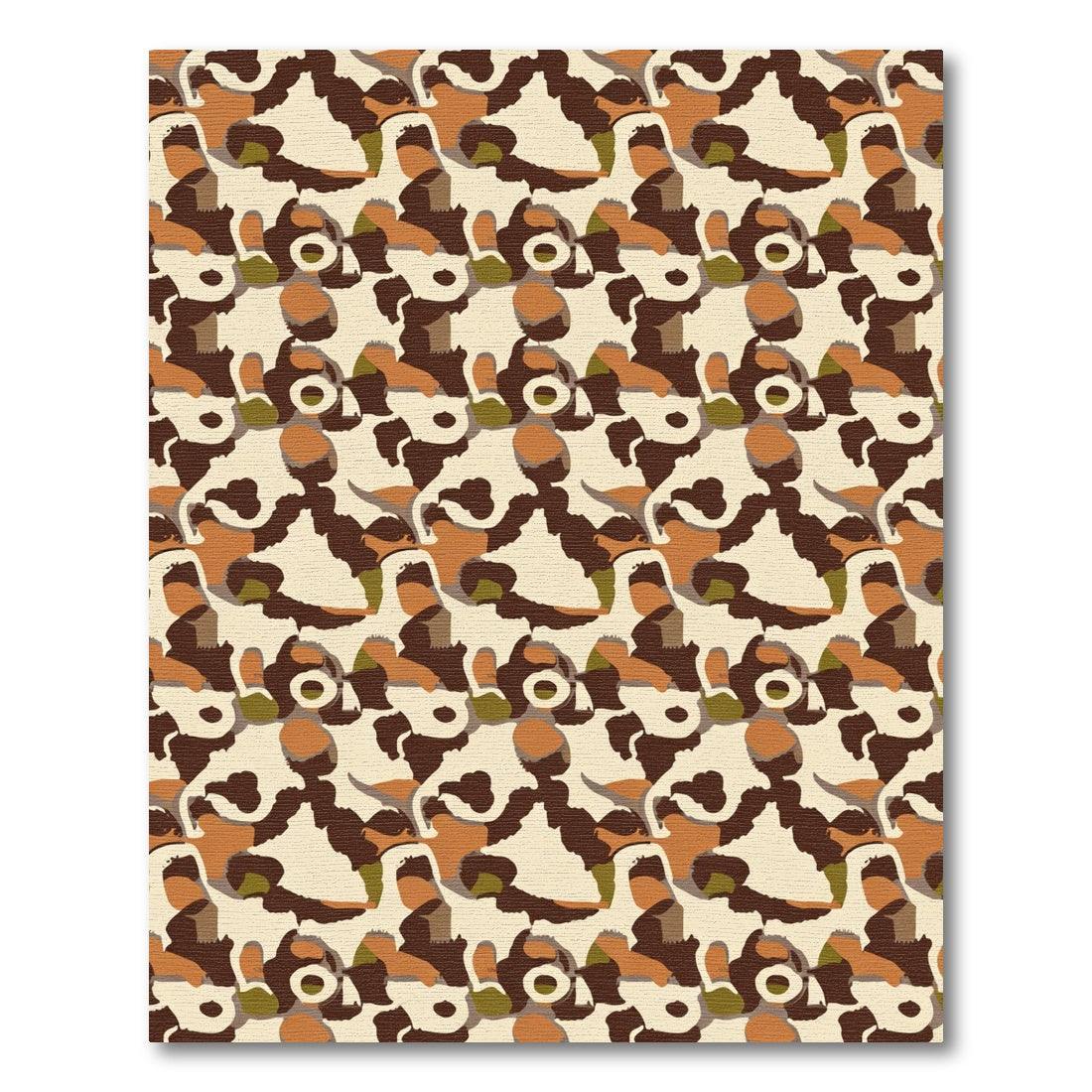 Earthy Abstract Organic Landscape Rug