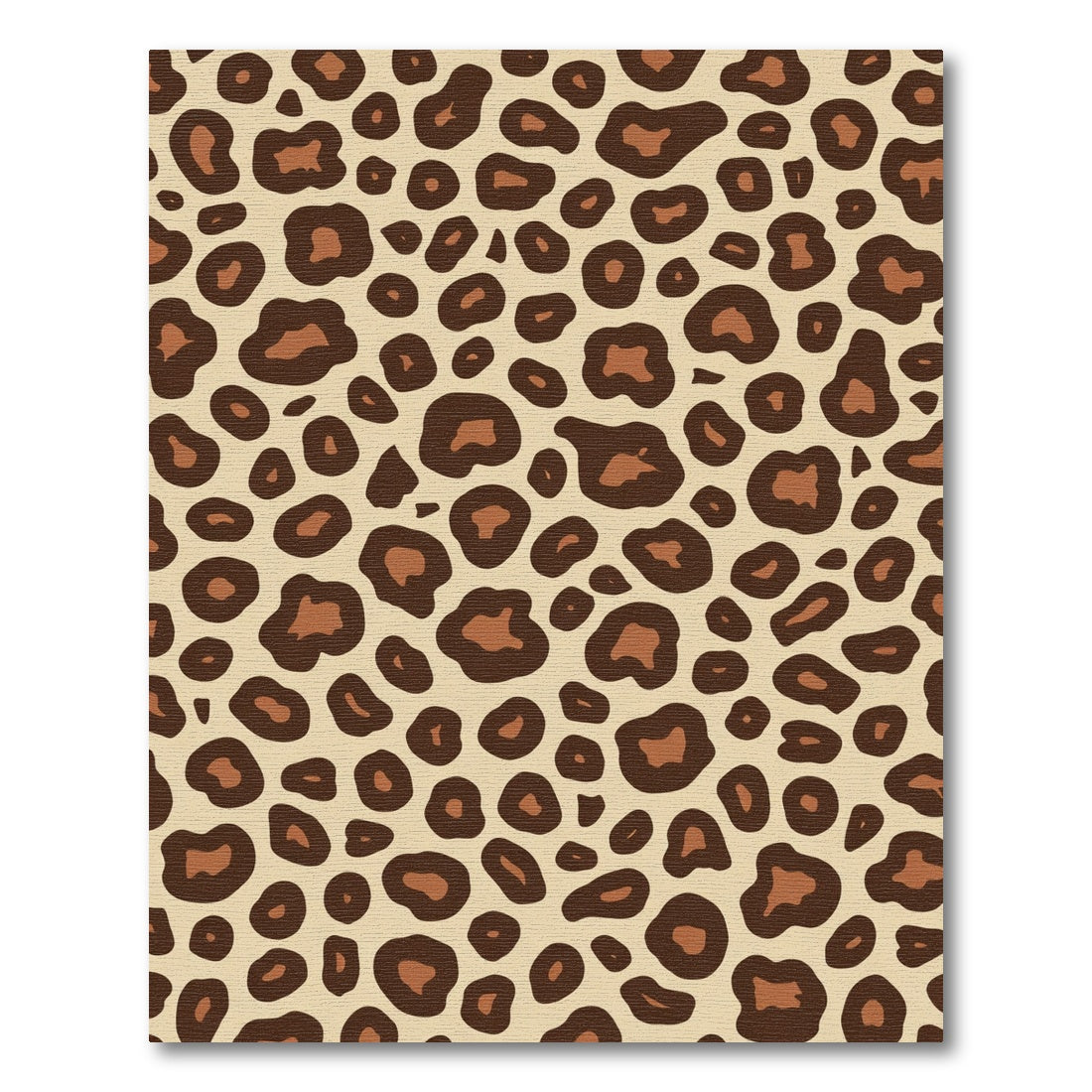 Leopard Spots Cream Brown All Over Rug
