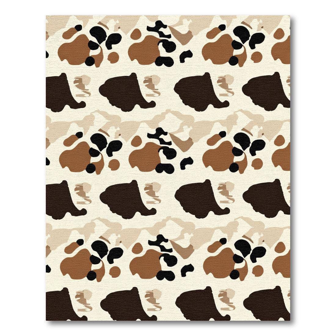Earthy Abstract Spots Composition Rug