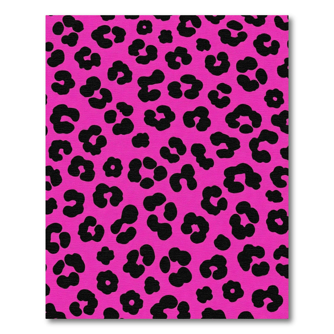 Bold Hot Pink Leopard Spots Rug