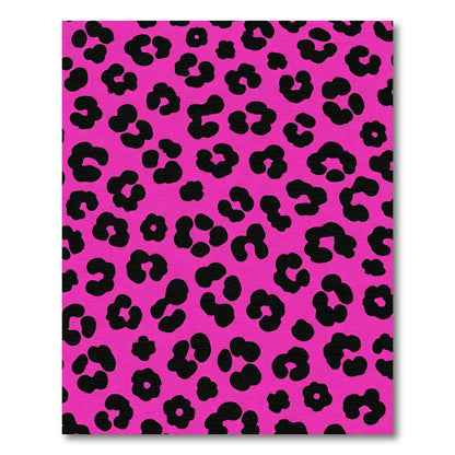 Bold Hot Pink Leopard Spots Rug