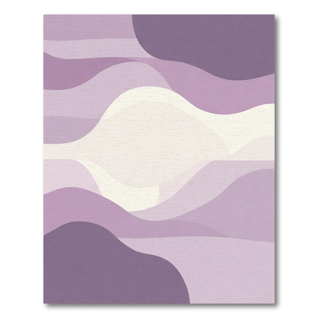 Lavender Abstract Gradient Wave Rug