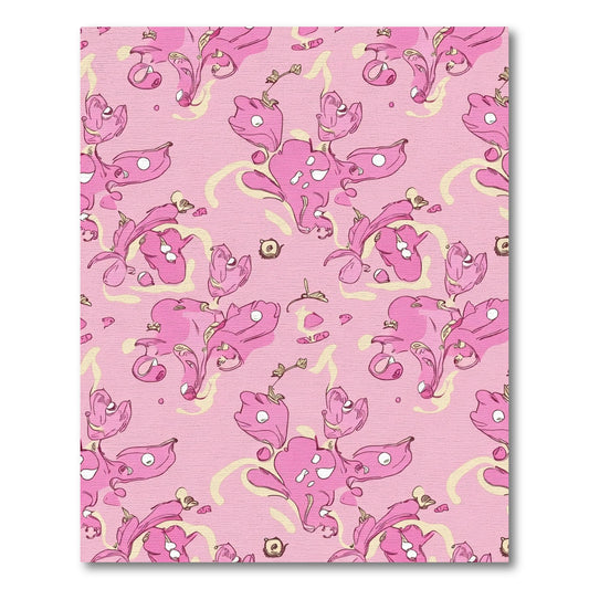 Whimsical Pink Organic Sway Rug