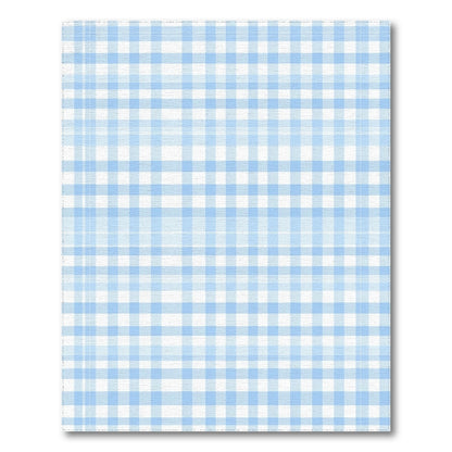 Light Blue Gingham Checkered Area Rug