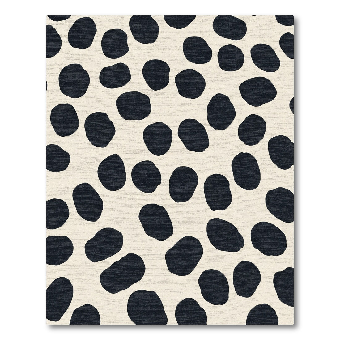Black Spot Organic Field Rug