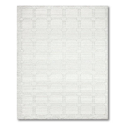 Ivory Geometric Area Rug