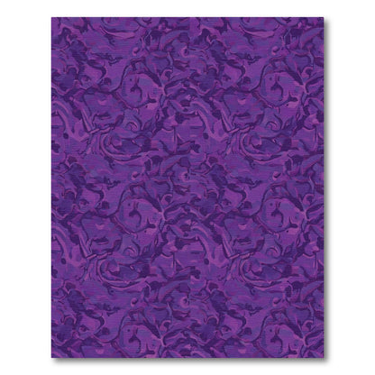 Deep Purple Swirling Abstract Rug