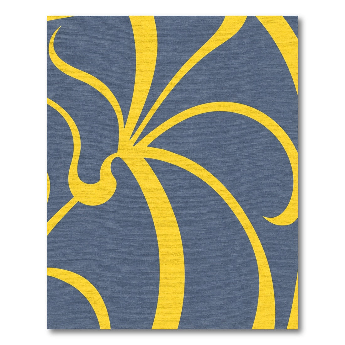 Bold Yellow Swirl Gray Abstract Rug