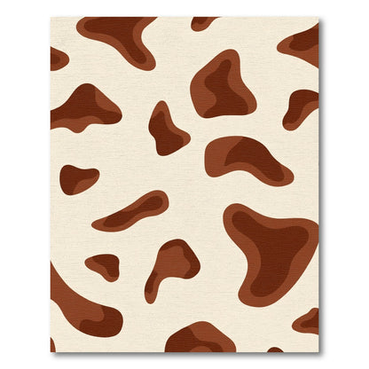 Brown Creamy Mottled Patchwork Rug