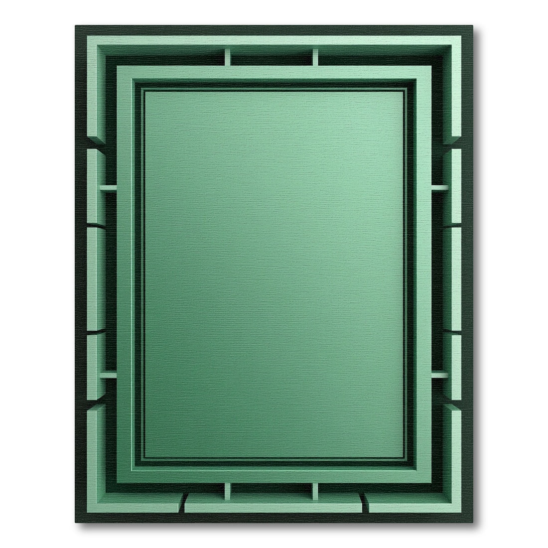 Modern Grid Rectangle Geometric Rug