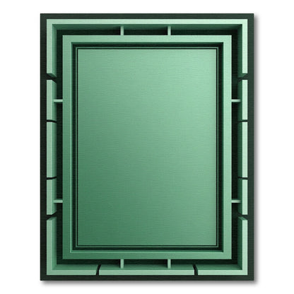 Modern Grid Rectangle Geometric Rug
