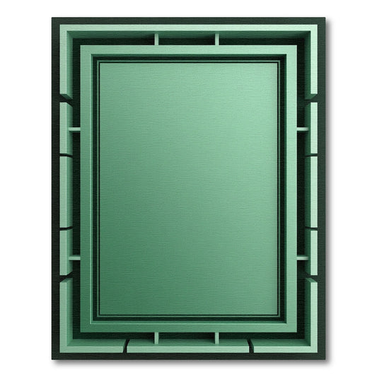 Modern Grid Rectangle Geometric Rug