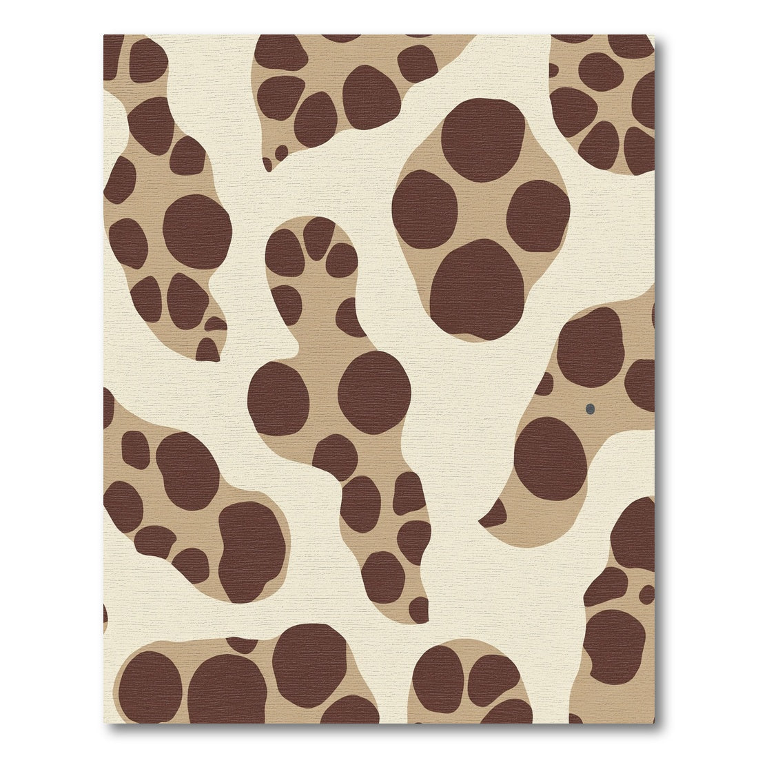 Brown Cream Organic Spots Rug