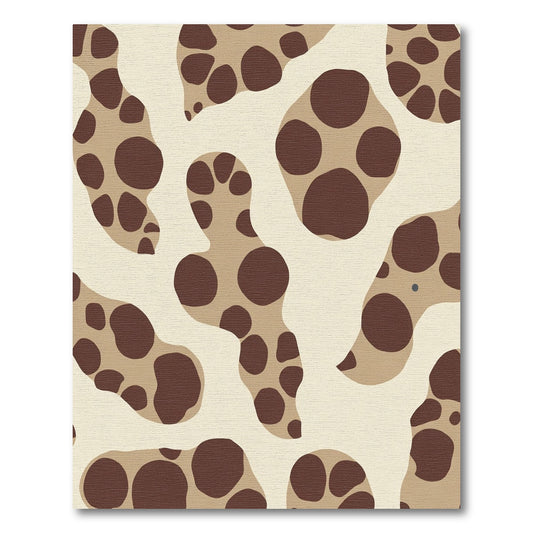 Brown Cream Organic Spots Rug
