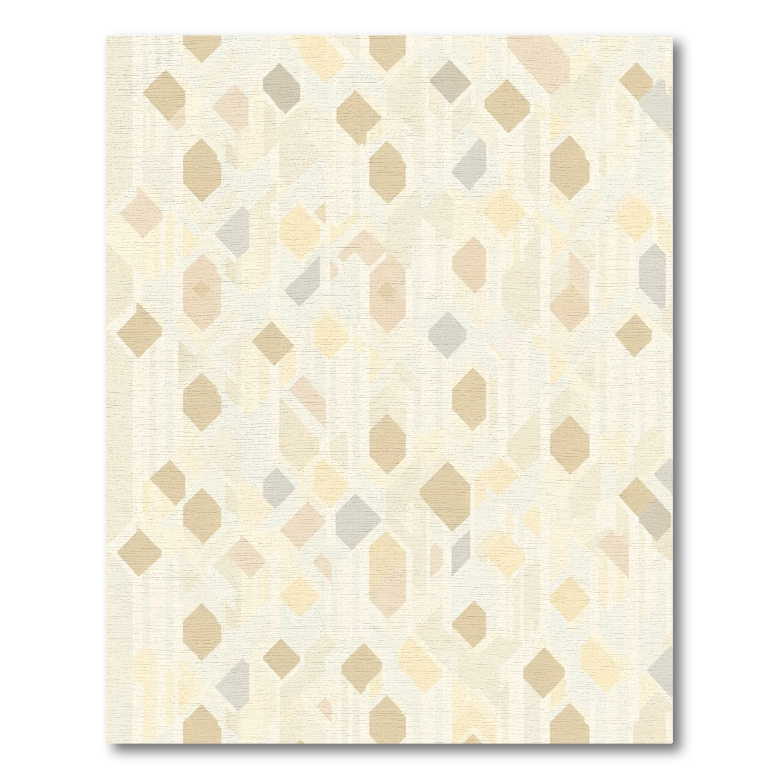 Neutral Geometric Honeycomb Arrangement Rug